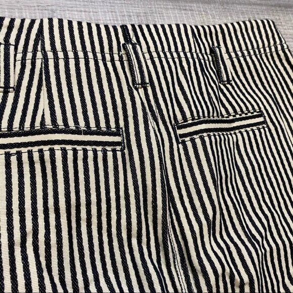 Madewell Front Tie Mini Fitted Pencil Skirt Striped NWT Women’s Size 2 - Picture 3 of 6